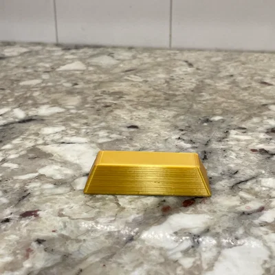 Mô hình thỏi vàng (Gold Bar) trang trí để bàn và đạo cụ DnD đẹp mắt