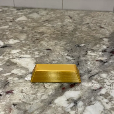 Mô hình thỏi vàng (Gold Bar) trang trí để bàn và đạo cụ DnD đẹp mắt