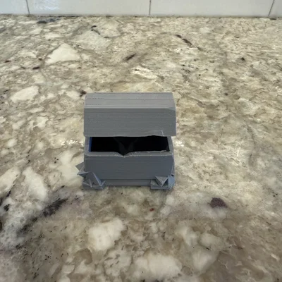 Mô hình rương đá Stylized Stone Chest cho game D&D và trang trí