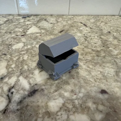 Mô hình rương đá Stylized Stone Chest cho game D&D và trang trí