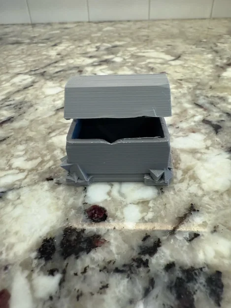 Mô hình rương đá Stylized Stone Chest cho game D&D và trang trí - Image 3