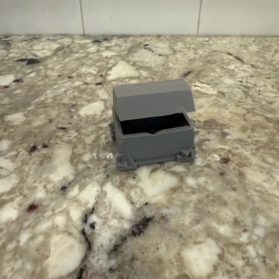 Mô hình rương đá Stylized Stone Chest cho game D&D và trang trí