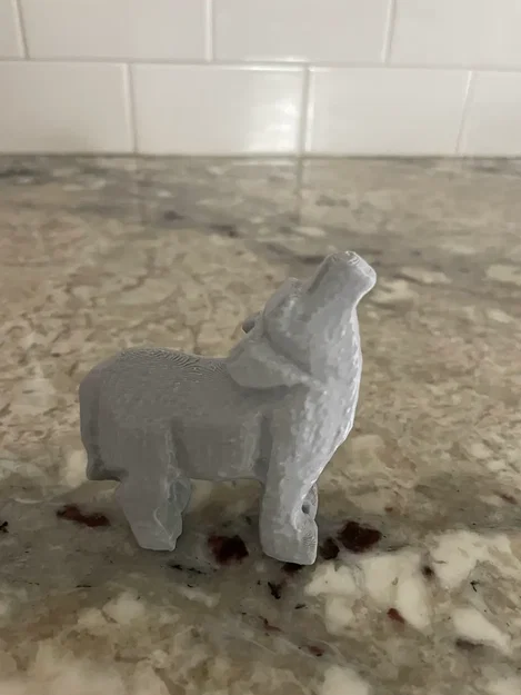 Mô hình tượng sói 3D - Image 2