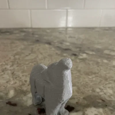 Mô hình tượng sói 3D