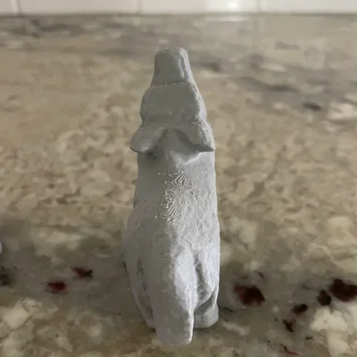Mô hình tượng sói 3D