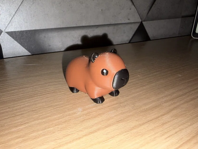 Mô hình 3D Capybara béo tròn đáng yêu trang trí bàn làm việc - Image 2