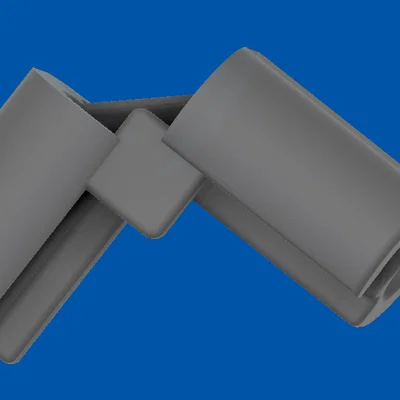 Khớp nối góc giá đỡ túi đựng lá cây 3D - Phụ kiện sửa chữa vườn