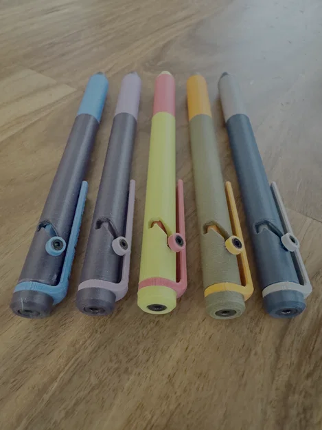 Bút Bi Bấm Cơ Học (Bolt-Action) với Grip Khía Răng Cưa (Tương thích ruột Parker G2) - Image 2