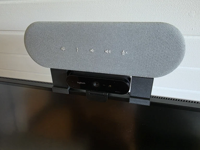 Giá treo loa Speakerphone — đặt soundbar phía trên webcam - Image 3