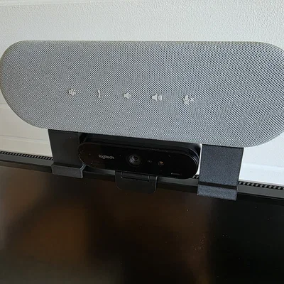 Giá treo loa Speakerphone — đặt soundbar phía trên webcam