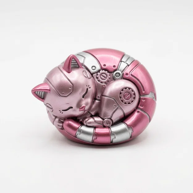 Dòng sản phẩm RoboPets [Thiết kế bởi Yamsaso] - Mèo máy Pinky Roll-Cat - Image 1