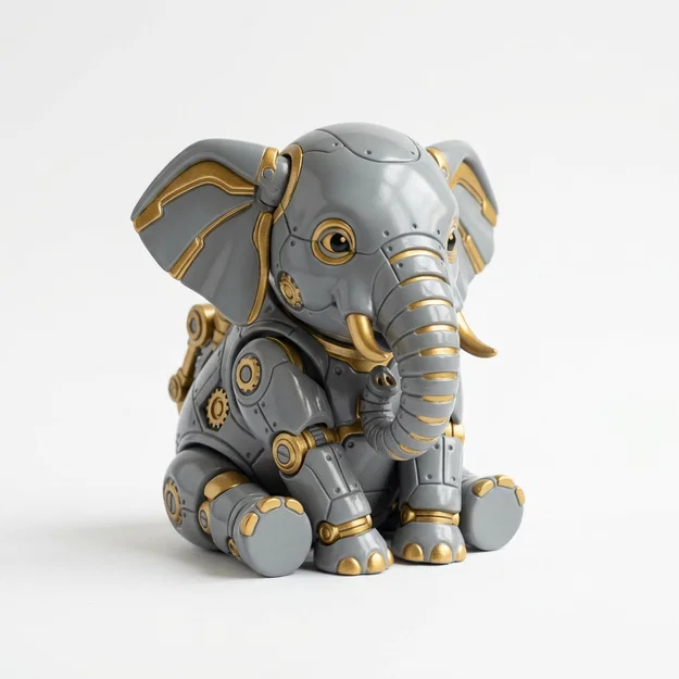 Bộ sưu tập RoboPets [Bởi Yamsaso Design] - Bé Voi Ollie - Image 1