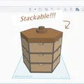 Hệ thống ngăn kéo lục giác Modular hexabox drawer v1 - Thumbnail 1
