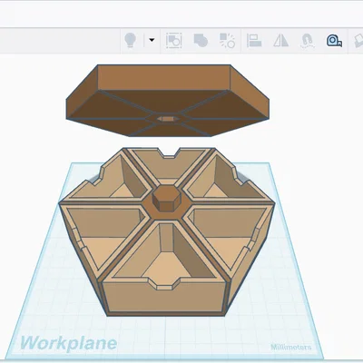 Hệ thống ngăn kéo lục giác Modular hexabox drawer v1