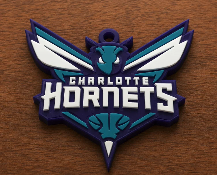 Mặt dây chuyền logo Charlotte Hornets cỡ lớn - Image 1