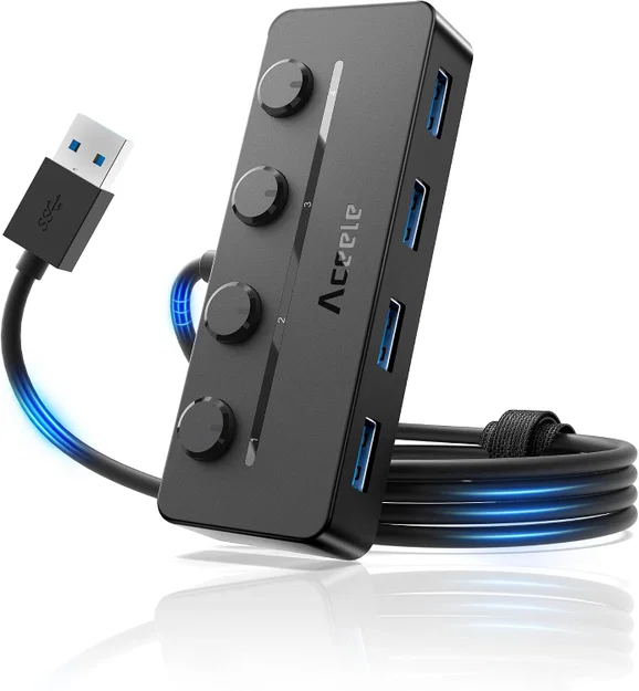 Giá treo dưới bàn cho bộ chia Aceele 4-Port USB Hub 3.0 - Image 2