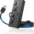 Giá treo dưới bàn cho bộ chia Aceele 4-Port USB Hub 3.0 - Thumbnail 2