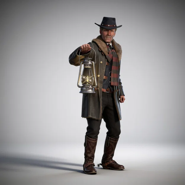 Mô hình 3D Hosea Matthews - Red Dead Redemption 2 chi tiết cao - Image 1