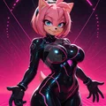 Mô hình 3D nhân vật Tron Amy phong cách tương lai - Thumbnail 2