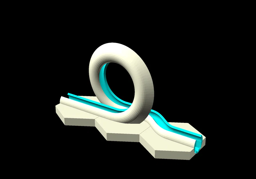Vòng lặp xoắn ốc cho đường ray bi GraviTrax (3 ô, rãnh không cần hỗ trợ) - Image 1