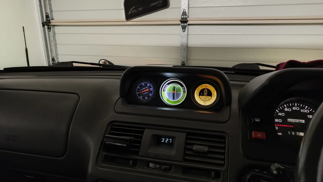 Pajero Inclinometer Retrofit - Độ Đồng Hồ Đo Nghiêng Cổ Điển - Image 1