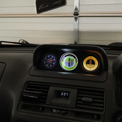 Pajero Inclinometer Retrofit - Độ Đồng Hồ Đo Nghiêng Cổ Điển