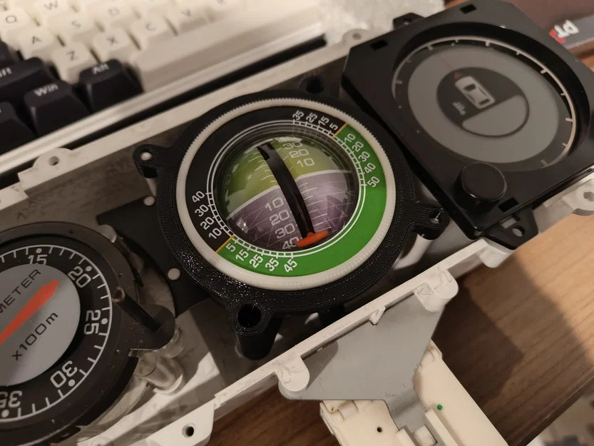 Pajero Inclinometer Retrofit - Độ Đồng Hồ Đo Nghiêng Cổ Điển - Image 4