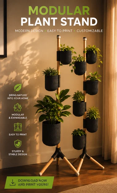 Chậu trồng cây treo tường dạng module (Modular Vertical Planter) - Image 2