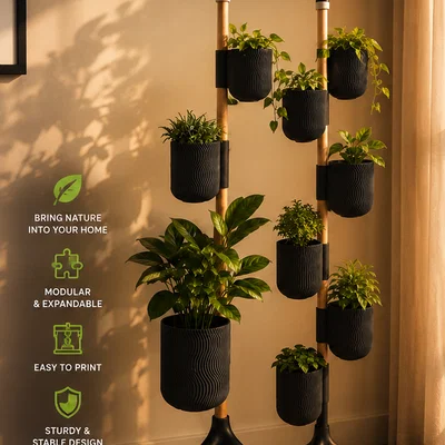 Chậu trồng cây treo tường dạng module (Modular Vertical Planter)