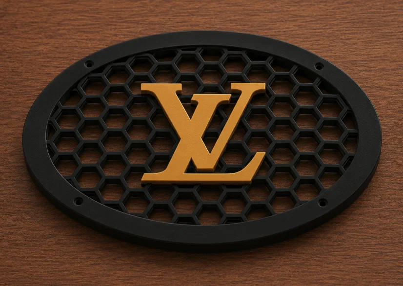 Mặt nạ loa Louis Vuitton 6x9 sang trọng - Phụ kiện in 3D cho xe hơi - Image 1