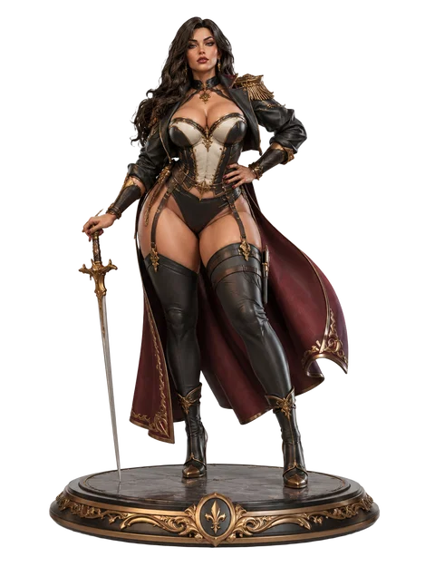 Royal Duelist Commander – Tượng Nữ Kiếm Sĩ Giả Tưởng - Image 1
