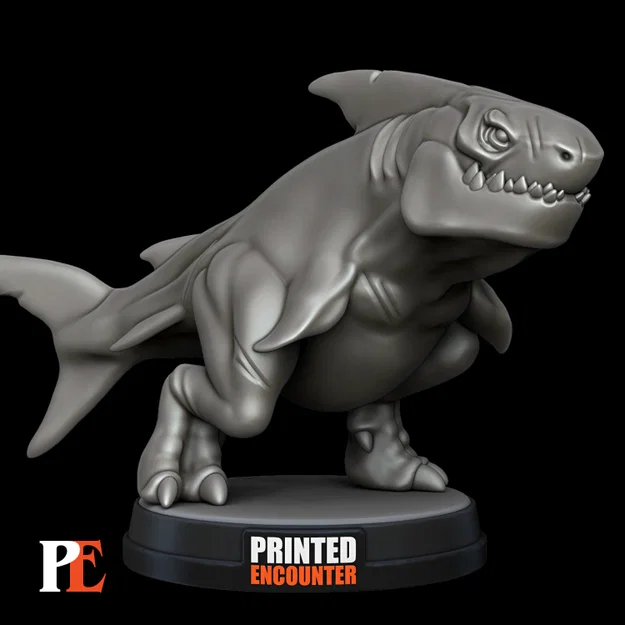 Mô hình 3D Land Shark Megalo Rex độc đáo cho game nhập vai - Image 2