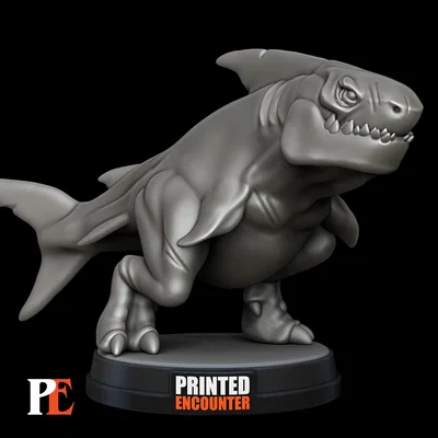 Mô hình 3D Land Shark Megalo Rex độc đáo cho game nhập vai