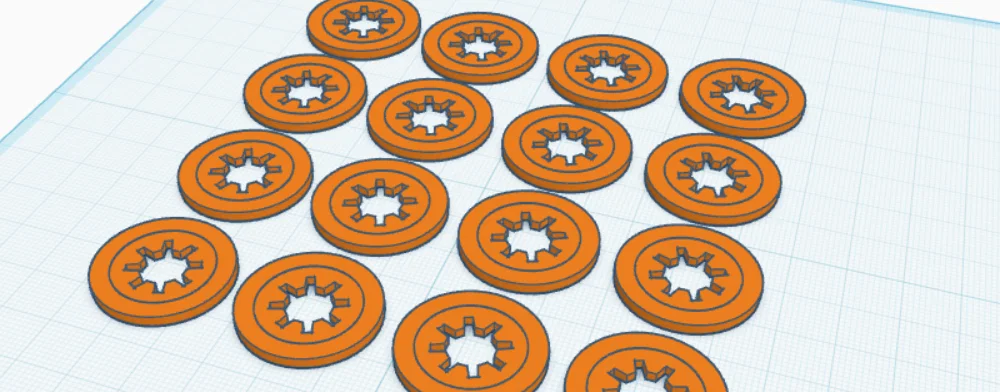 Mô hình đồng xu bánh răng Gear Coin - Phụ kiện 3D cho Board game - Image 1