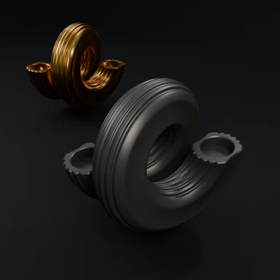 Chân đế nến nghệ thuật xoắn ốc độc đáo (22mm)