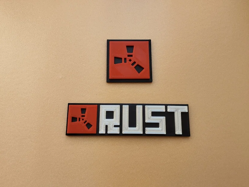 Mô hình logo RUST 3D cho game thủ - Tự in ấn tượng tại nhà - Image 1