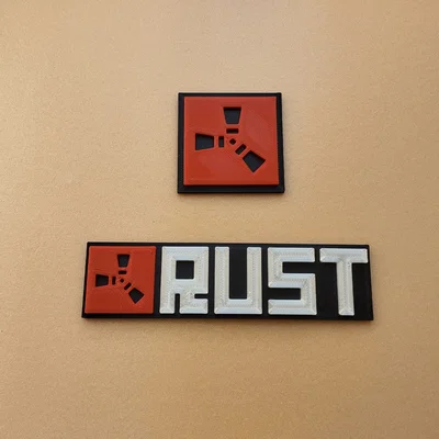 Mô hình logo RUST 3D cho game thủ - Tự in ấn tượng tại nhà