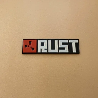 Mô hình logo RUST 3D cho game thủ - Tự in ấn tượng tại nhà