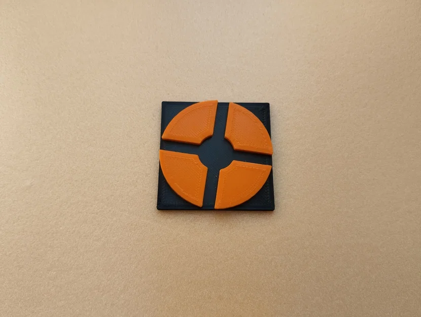 Mô hình logo Team Fortress 2 in 3D (Bản để bàn & Móc khóa) - Image 2