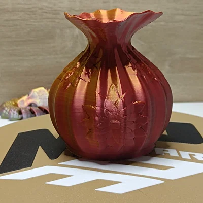Mẫu in 3D bình hoa Floral Vase trang trí nội thất sang trọng