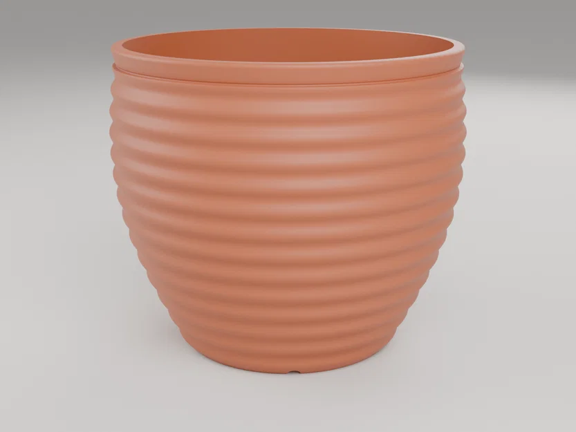 Chậu cây tham số & Đĩa lót - 9 kiểu dáng, thoát nước thông minh (OpenSCAD) - Image 4
