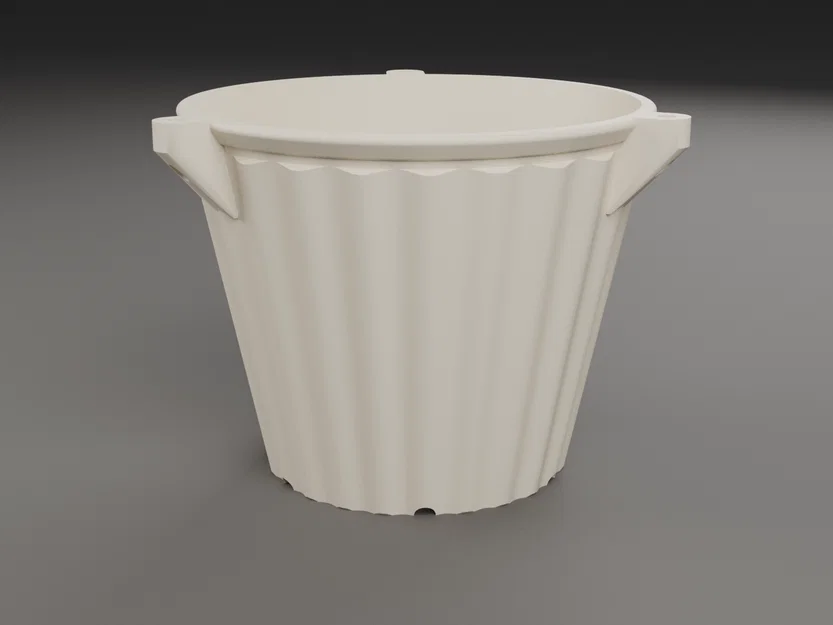 Chậu cây tham số & Đĩa lót - 9 kiểu dáng, thoát nước thông minh (OpenSCAD) - Image 10