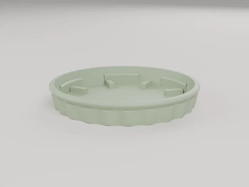 Chậu cây tham số & Đĩa lót - 9 kiểu dáng, thoát nước thông minh (OpenSCAD) - Image 15