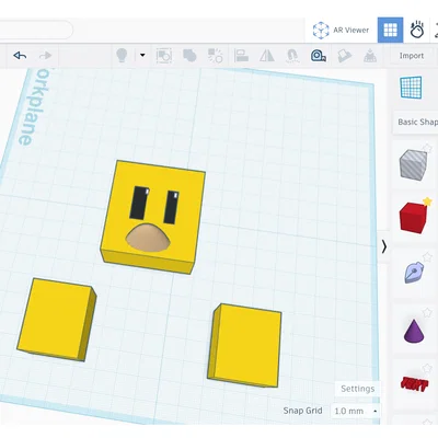 Mô hình nhân vật Little Blok từ game VR Blok Runners in 3D