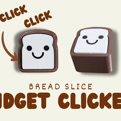 Fidget Clicker Hình Lát Bánh Mì