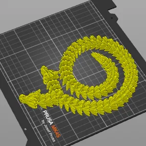 Mô hình rồng xương hai đầu in 3D khớp nối linh hoạt