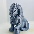 Tượng Sư Tử Đá Phong Thủy (Chinese Lion) - Mẫu in 3D decor độc đáo - Thumbnail 1
