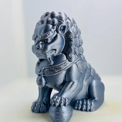 Tượng Sư Tử Đá Phong Thủy (Chinese Lion) - Mẫu in 3D decor độc đáo