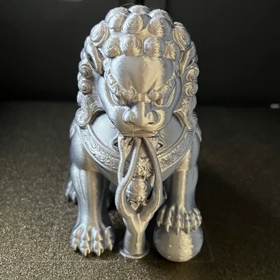 Tượng Sư Tử Đá Phong Thủy (Chinese Lion) - Mẫu in 3D decor độc đáo