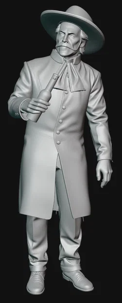 Mô hình 3D nhân vật Reverend Swanson (Red Dead Redemption 2) - Image 2